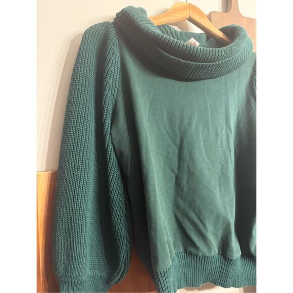 Anthropologie Dolan Green Left Coast Turtleneck Knit Pullover Sweater Size Small - Picture 3 of 6